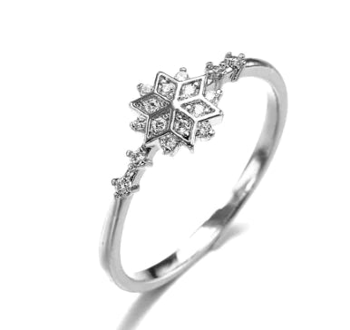 10k Yellow Gold Zircon Diamond Ring for Women Jewelry