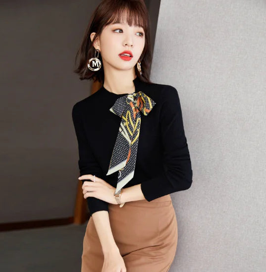 Pullover Sweater and Knitted Base Layer Top